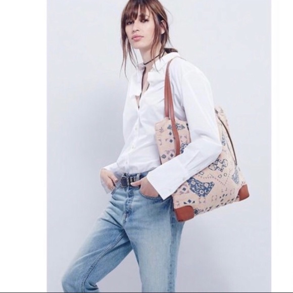 Free People Handbags - Free People Ever heart boho Tote Bag  NWT